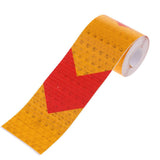 Maxbell Arrow Conspicuity Tape 10' Reflective Safety Warning Sign Car Yellow + Red