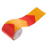Maxbell Arrow Conspicuity Tape 10' Reflective Safety Warning Sign Car Yellow + Red