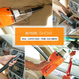 Maxbell 120W/12V Portable Vacuum Cleaner Dry Wet Dual Use High Power Orange