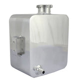 Maxbell Aluminium Coolant Tank 2.5L Oil Catch Can Breather Tank TIG Welded Silver