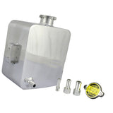 Maxbell Aluminium Coolant Tank 2.5L Oil Catch Can Breather Tank TIG Welded Silver