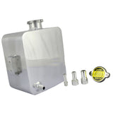 Maxbell Aluminium Coolant Tank 2.5L Oil Catch Can Breather Tank TIG Welded Silver