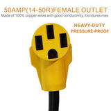 Maxbell 12'' RV Power Cord Adapter 30 amp Male to 50 amp Female Camper NEW HOT