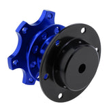 Maxbell Racing Quick Release Snap Off Hub Adapter for 6-hole Steering Wheel Blue