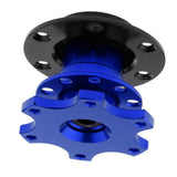 Maxbell Racing Quick Release Snap Off Hub Adapter for 6-hole Steering Wheel Blue