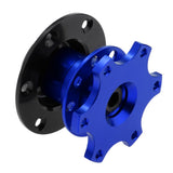 Maxbell Racing Quick Release Snap Off Hub Adapter for 6-hole Steering Wheel Blue