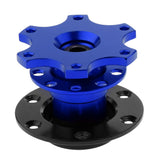Maxbell Racing Quick Release Snap Off Hub Adapter for 6-hole Steering Wheel Blue
