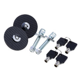 Max Racing Mount Bonnet Hood Pins Latch Key Locking Kit Carbon Black Universal - Aladdin Shoppers