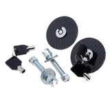 Max Racing Mount Bonnet Hood Pins Latch Key Locking Kit Carbon Black Universal - Aladdin Shoppers