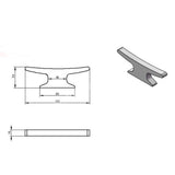 Max 6" Dock Cleat Open Base Rope Cleat Aluminium Alloy Rough for Boat Marine NEW