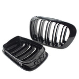 Max Set Left&Right Front Hood Grills Replace for BMW OEM51138208685/86 E46 Black