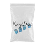 Max USA American Flag - Tire Rim Valve Stem Caps - Aluminum Sky Blue