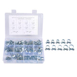 Max Maxb 84Pcs 10 Size Mini Fuel Injection Style Hose Clamp For Diesel Petrol Pipe