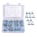 Max Maxb 84Pcs 10 Size Mini Fuel Injection Style Hose Clamp For Diesel Petrol Pipe