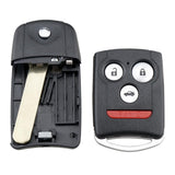 Max Maxb New Keyless Entry Remote Flip Car Key Fob Shell Case for Acura TL