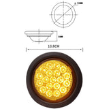 Max 10-30V 19 LED Car Truck Trailer Taillight Turn Signal Light (Yellow Light)