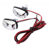 Max 1 Pair Car Hood Windshield Spray Nozzle Wiper Washer With LED Light Colorful Light