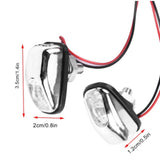Max 1 Pair Car Hood Windshield Spray Nozzle Wiper Washer With LED Light Colorful Light