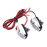 Max 1 Pair Car Hood Windshield Spray Nozzle Wiper Washer With LED Light Green Light