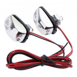 Max 1 Pair Car Hood Windshield Spray Nozzle Wiper Washer With LED Light Green Light