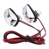 Max 1 Pair Car Hood Windshield Spray Nozzle Wiper Washer With LED Light White Light