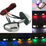 Max 1 Pair Car Hood Windshield Spray Nozzle Wiper Washer With LED Light White Light