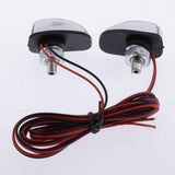 Max 1 Pair Car Hood Windshield Spray Nozzle Wiper Washer With LED Light White Light