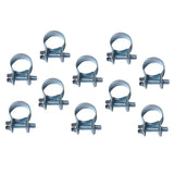 Max 10pcs Carbon Steel Lined P Clip Fuel Pipe Hose Tube Clamp  12mm-14mm