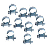 Max 10pcs Carbon Steel Lined P Clip Fuel Pipe Hose Tube Clamp  12mm-14mm