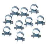 Max 10pcs Carbon Steel Lined P Clip Fuel Pipe Hose Tube Clamp  12mm-14mm
