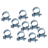 Max 10pcs Carbon Steel Lined P Clip Fuel Pipe Hose Tube Clamp  12mm-14mm