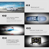 Max Universal 8 LED Night Vision 120 Degree Car Rear View Reversing Camera