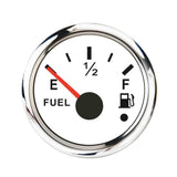 Max Maxb 2" 52mm Universal Boat Marine Fuel Level Gauge LED Light Display White