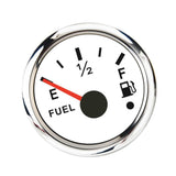 Max Maxb 2" 52mm Universal Boat Marine Fuel Level Gauge LED Light Display White