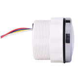 Max Maxb 2" 52mm Universal Boat Marine Fuel Level Gauge LED Light Display White