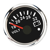 Max Maxb 52mm Black Anti-fog Round Panel Digital LED Voltmeter Gauge for Boat Yacht