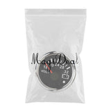 Max Maxb 52mm Black Anti-fog Round Panel Digital LED Voltmeter Gauge for Boat Yacht