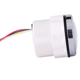 Max Maxb 52mm White Anti-fog Round Panel Digital LED Voltmeter Gauge for Boat Yacht