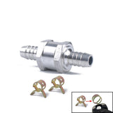 Max 6mm Aluminium One Way Fuel Non Return Check Valve Petrol Diesel Oil Water