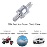 Max 12mm Aluminium One Way Fuel Non Return Check Valve Petrol Diesel Oil Water