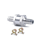 Max 12mm Aluminium One Way Fuel Non Return Check Valve Petrol Diesel Oil Water