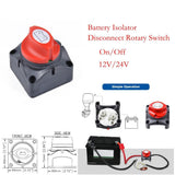 Max Car RV Marine Boat Battery Selector Isolator Disconnect Rotary Switch Cut