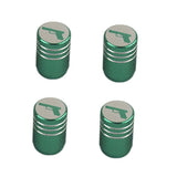 Max Maxb Handgun - Tire Rim Wheel Valve Stem Caps - Aluminum Alloy Green