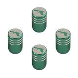 Max Maxb Handgun - Tire Rim Wheel Valve Stem Caps - Aluminum Alloy Green