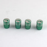 Max Maxb Handgun - Tire Rim Wheel Valve Stem Caps - Aluminum Alloy Green