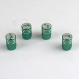 Max Maxb Handgun - Tire Rim Wheel Valve Stem Caps - Aluminum Alloy Green