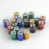 Max Maxb Handgun - Tire Rim Wheel Valve Stem Caps - Aluminum Alloy Green