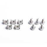 Max Maxb 100 Pack Lot - M5x16 Rack Mount Cage Nuts & Screws w/ Washers - Square Clips