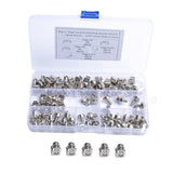 Max Maxb 100 Pack Lot - M5x16 Rack Mount Cage Nuts & Screws w/ Washers - Square Clips