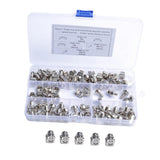 Max Maxb 100 Pack Lot - M5x16 Rack Mount Cage Nuts & Screws w/ Washers - Square Clips